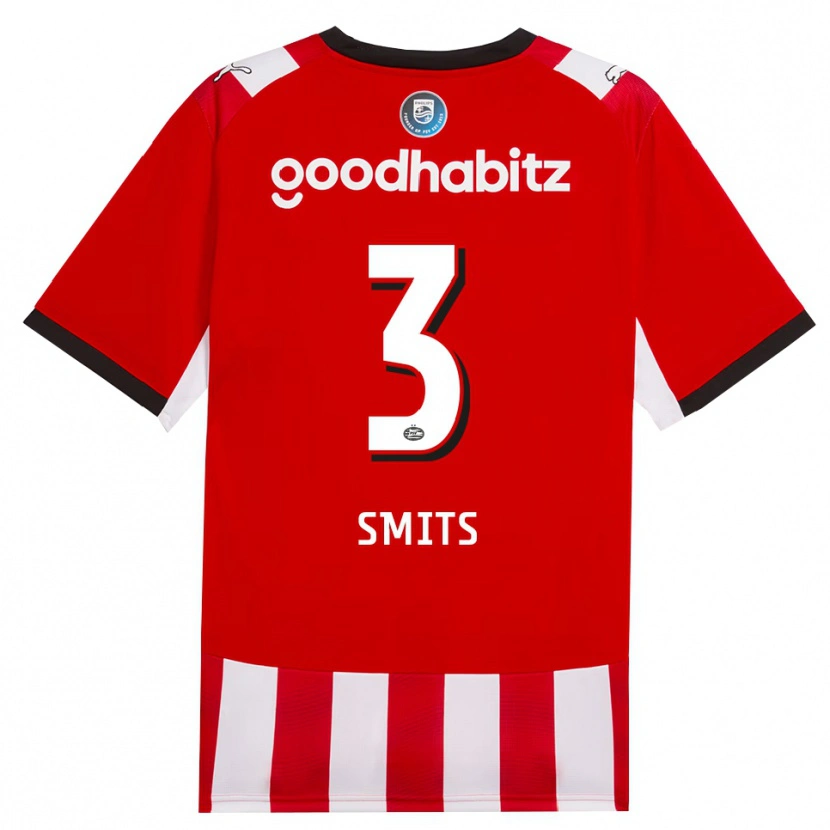 Danxen Kinderen Thomas Smits #3 Rood Wit Zwart Thuisshirt Thuistenue 2026/27 T-Shirt