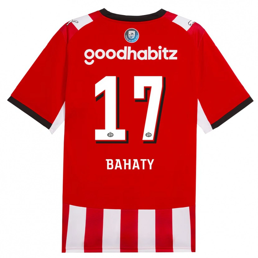 Danxen Kinderen Manuel Bahaty #17 Rood Wit Zwart Thuisshirt Thuistenue 2026/27 T-Shirt
