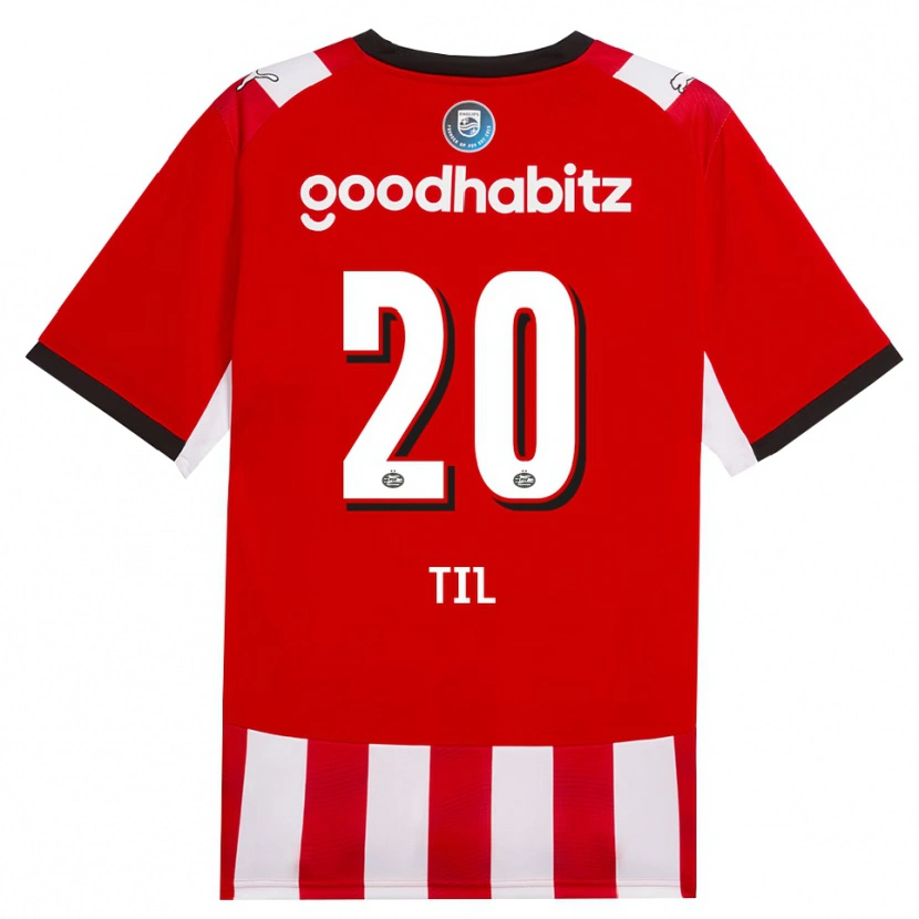 Danxen Kinderen Guus Til #20 Rood Wit Zwart Thuisshirt Thuistenue 2026/27 T-Shirt