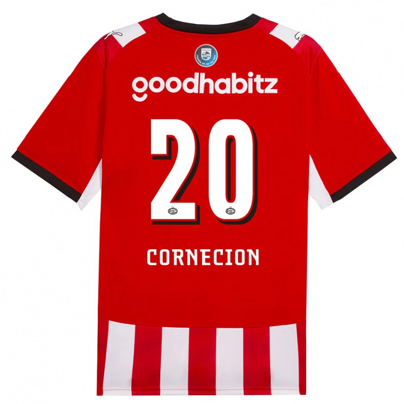 Danxen Kinderen Shuryjano Cornecion #20 Rood Wit Zwart Thuisshirt Thuistenue 2026/27 T-Shirt