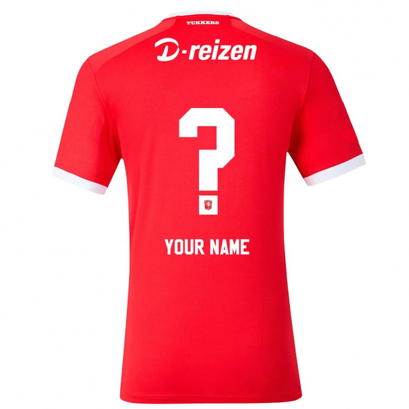 Danxen Kinderen Uw Naam #0 Rood Wit Thuisshirt Thuistenue 2026/27 T-Shirt