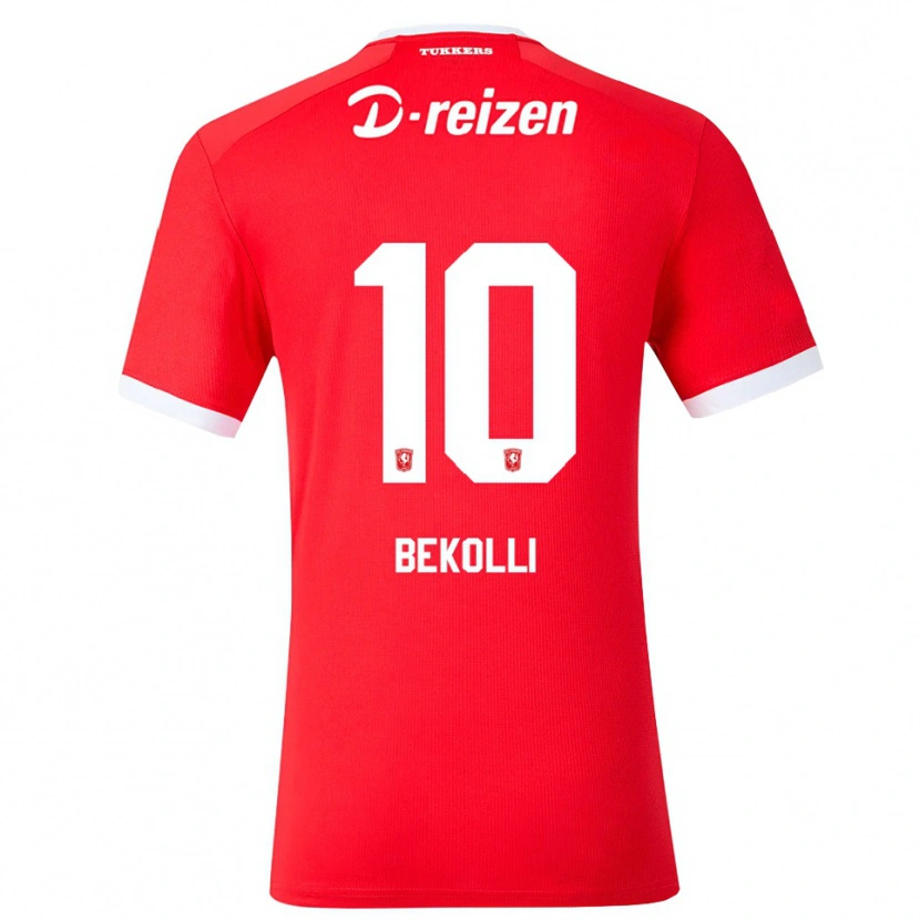 Danxen Kinderen Leart Bekolli #10 Rood Wit Thuisshirt Thuistenue 2026/27 T-Shirt