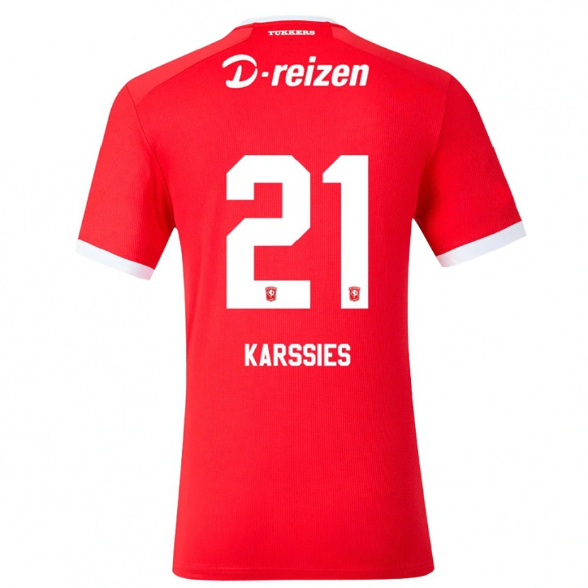 Danxen Kinderen Sam Karssies #21 Rood Wit Thuisshirt Thuistenue 2026/27 T-Shirt