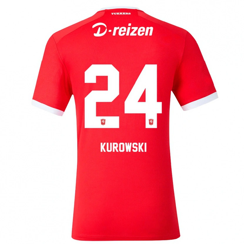 Danxen Kinderen Krzysztof Kurowski #24 Rood Wit Thuisshirt Thuistenue 2026/27 T-Shirt