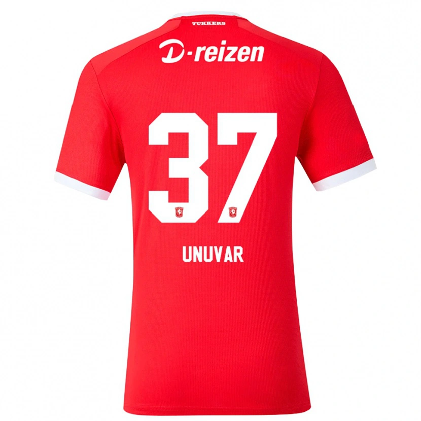 Danxen Kinderen Naci Ünüvar #37 Rood Wit Thuisshirt Thuistenue 2026/27 T-Shirt