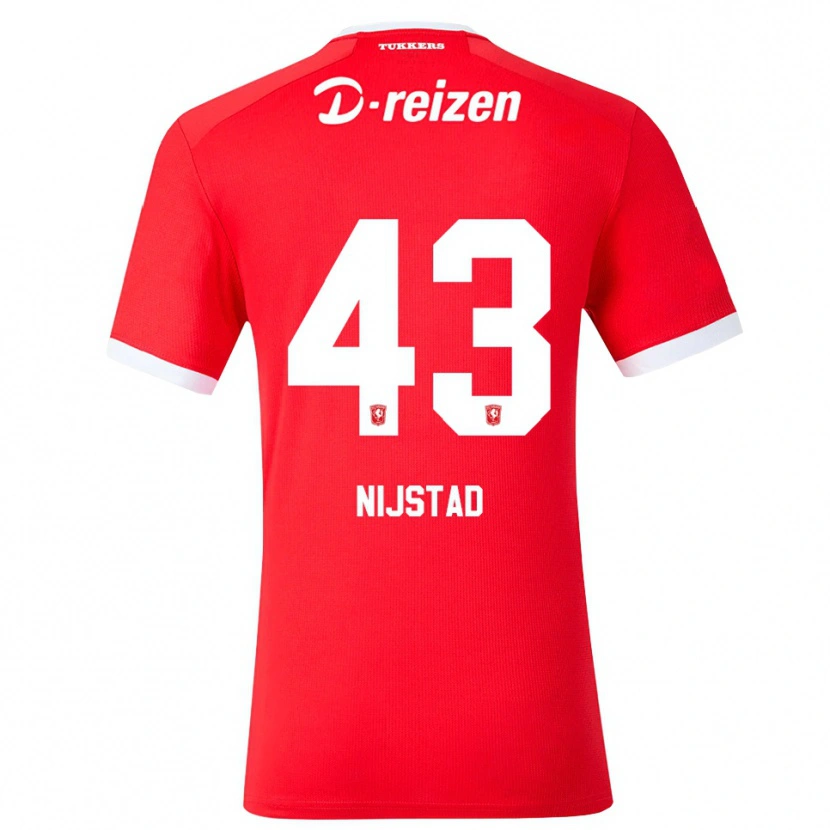 Danxen Kinderen Ruud Nijstad #43 Rood Wit Thuisshirt Thuistenue 2026/27 T-Shirt
