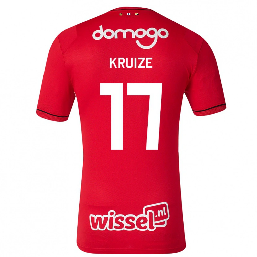 Danxen Kinderen Elisha Kruize #17 Rood Wit Zwart Thuisshirt Thuistenue 2026/27 T-Shirt