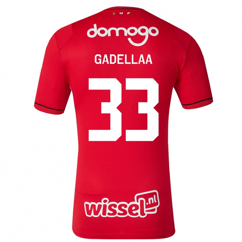 Danxen Kinderen Kevin Gadellaa #33 Rood Wit Zwart Thuisshirt Thuistenue 2026/27 T-Shirt