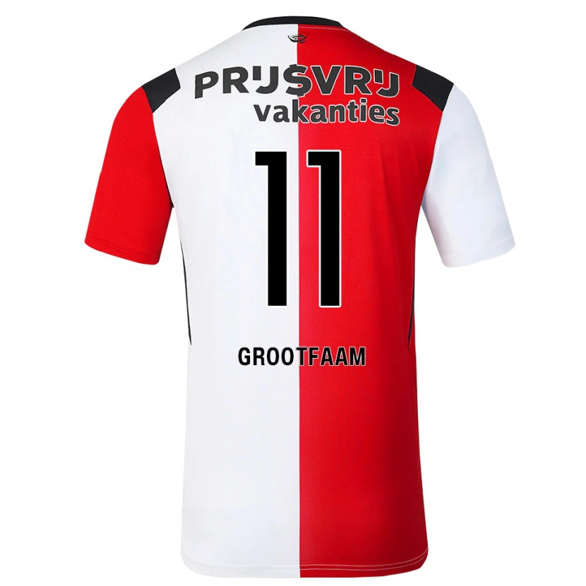Danxen Kinderen Ilai Grootfaam #11 Rood Wit Zwart Thuisshirt Thuistenue 2026/27 T-Shirt