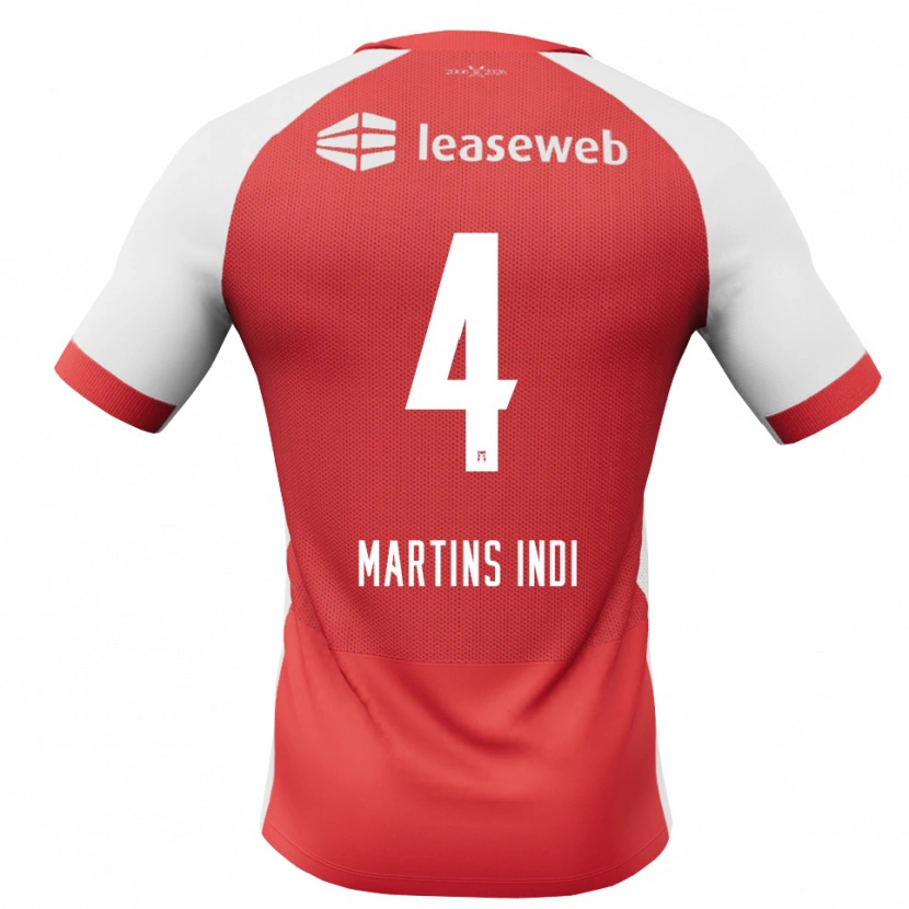Danxen Kinderen Bruno Martins Indi #4 Rood Wit Zwart Thuisshirt Thuistenue 2026/27 T-Shirt
