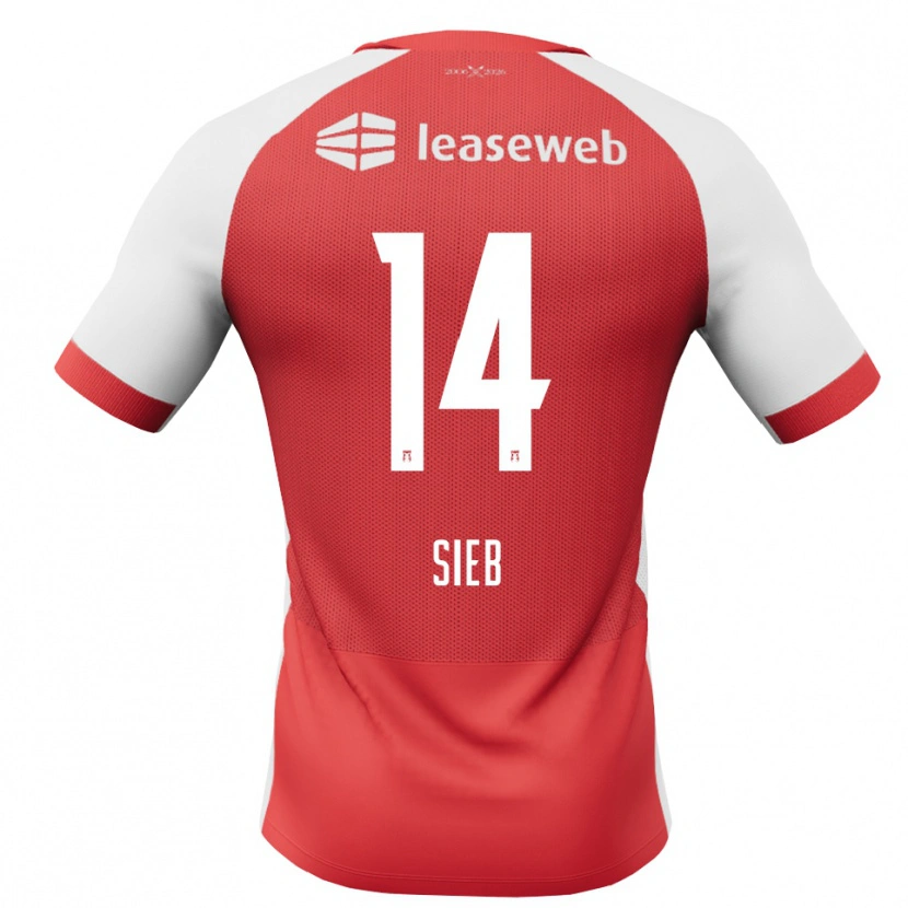 Danxen Kinderen Sieb Jongens #14 Rood Wit Zwart Thuisshirt Thuistenue 2026/27 T-Shirt