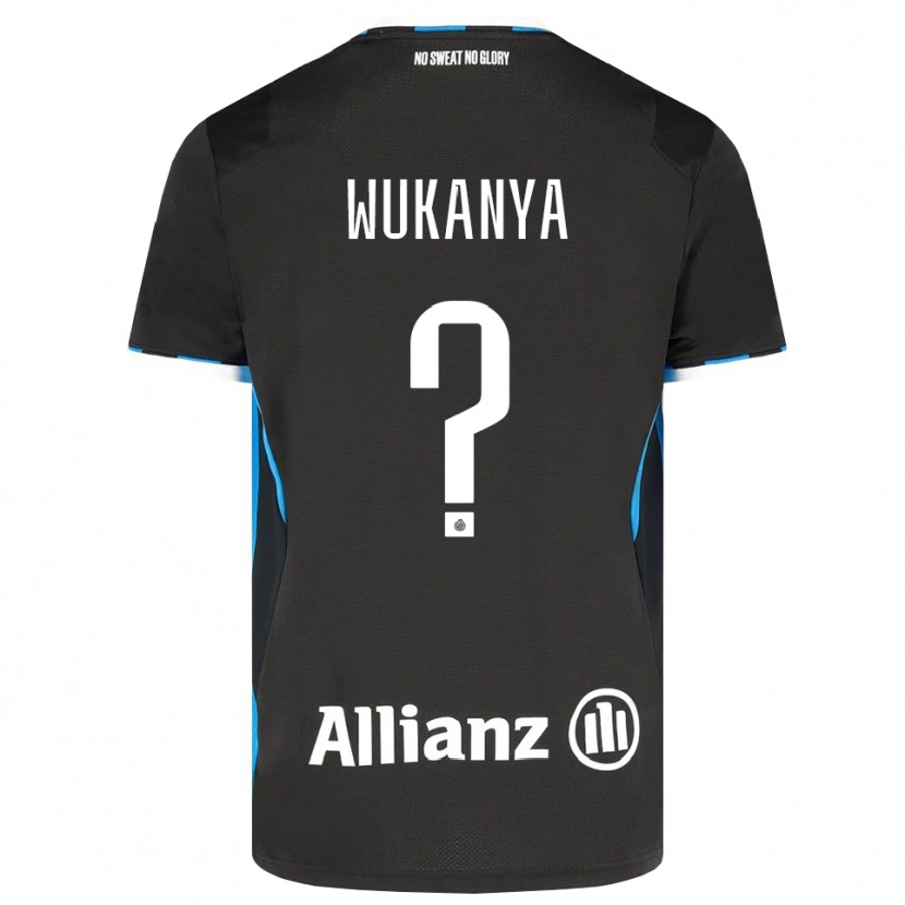 Danxen Kinderen Stéphane Wukanya #0 Zwart Rood Blauw Thuisshirt Thuistenue 2026/27 T-Shirt