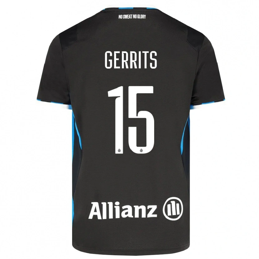 Danxen Kinderen Melanie Gerrits #15 Zwart Rood Blauw Thuisshirt Thuistenue 2026/27 T-Shirt
