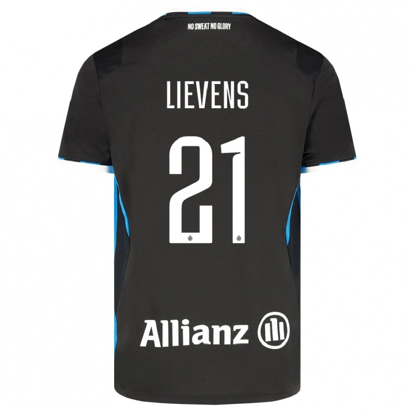Danxen Kinderen Caitlin Lievens #21 Zwart Rood Blauw Thuisshirt Thuistenue 2026/27 T-Shirt
