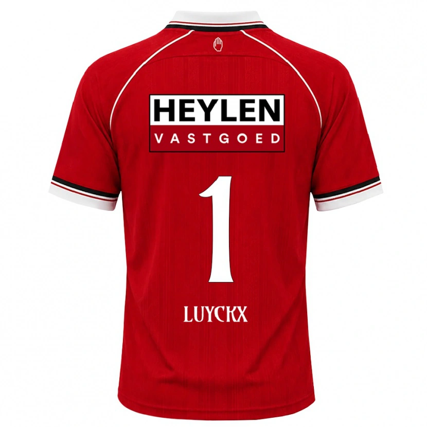 Danxen Kinderen Vic Luyckx #1 Rood Wit Zwart Thuisshirt Thuistenue 2026/27 T-Shirt