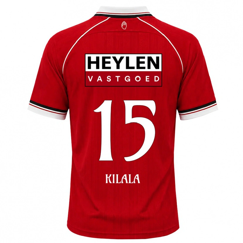 Danxen Kinderen Baptiste Kilala #15 Rood Wit Zwart Thuisshirt Thuistenue 2026/27 T-Shirt
