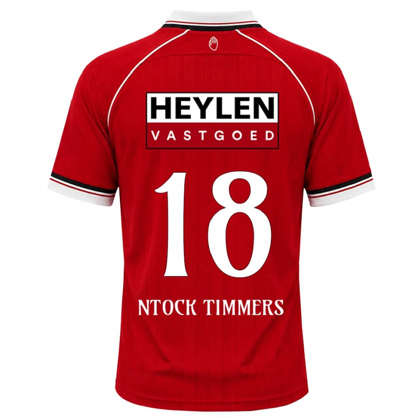 Danxen Kinderen Kurtis Ntock #18 Rood Wit Zwart Thuisshirt Thuistenue 2026/27 T-Shirt