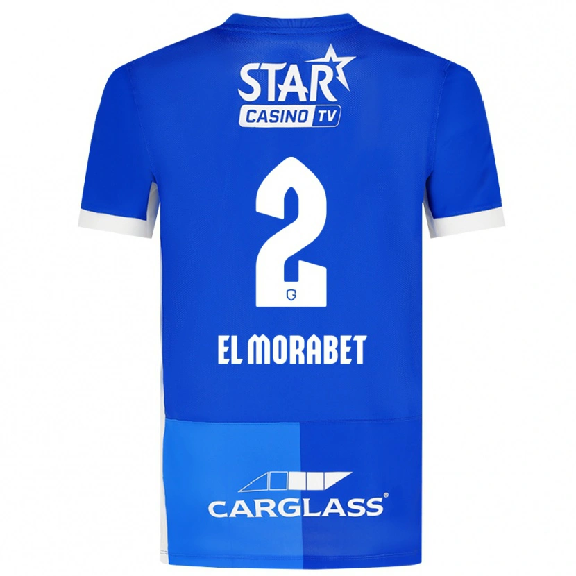 Danxen Kinderen Sami El Morabet #2 Mediumblauw Koninklijkblauw Wit Thuisshirt Thuistenue 2026/27 T-Shirt