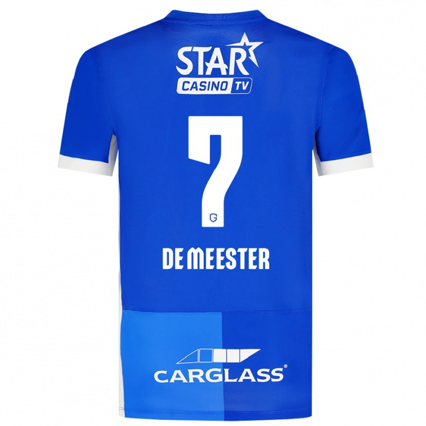 Danxen Kinderen Thirsa De Meester #7 Mediumblauw Koninklijkblauw Wit Thuisshirt Thuistenue 2026/27 T-Shirt