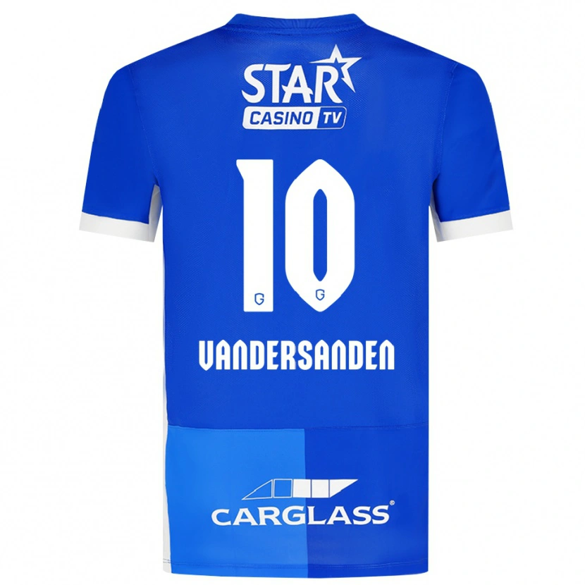 Danxen Kinderen Sien Vandersanden #10 Mediumblauw Koninklijkblauw Wit Thuisshirt Thuistenue 2026/27 T-Shirt