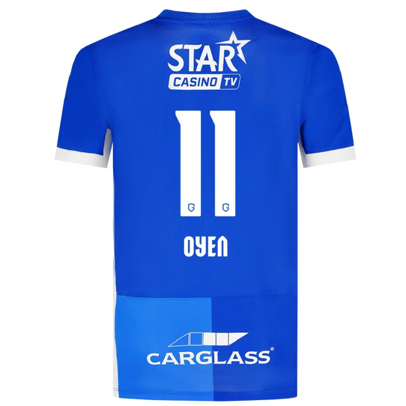 Danxen Kinderen Luca Oyen #11 Mediumblauw Koninklijkblauw Wit Thuisshirt Thuistenue 2026/27 T-Shirt