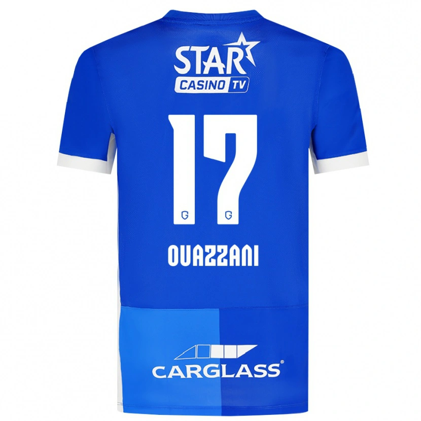 Danxen Kinderen Fady Ouazzani #17 Mediumblauw Koninklijkblauw Wit Thuisshirt Thuistenue 2026/27 T-Shirt