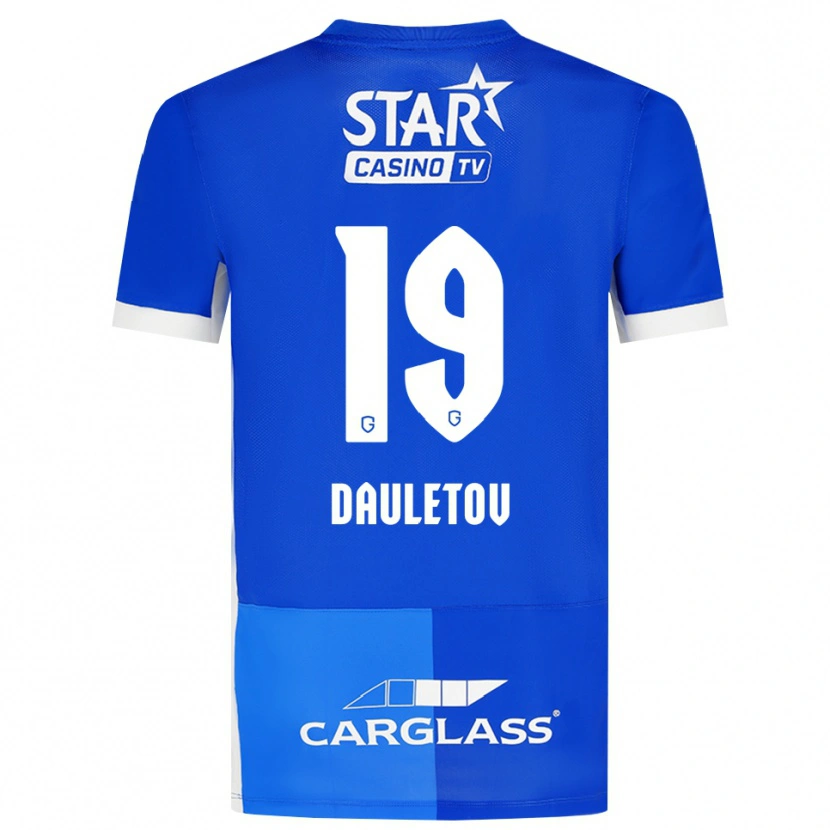 Danxen Kinderen Shakhmurat Dauletov #19 Mediumblauw Koninklijkblauw Wit Thuisshirt Thuistenue 2026/27 T-Shirt