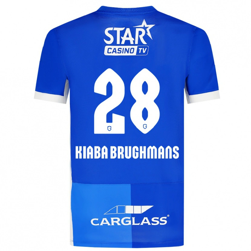 Danxen Kinderen Lucca Brughmans #28 Mediumblauw Koninklijkblauw Wit Thuisshirt Thuistenue 2026/27 T-Shirt