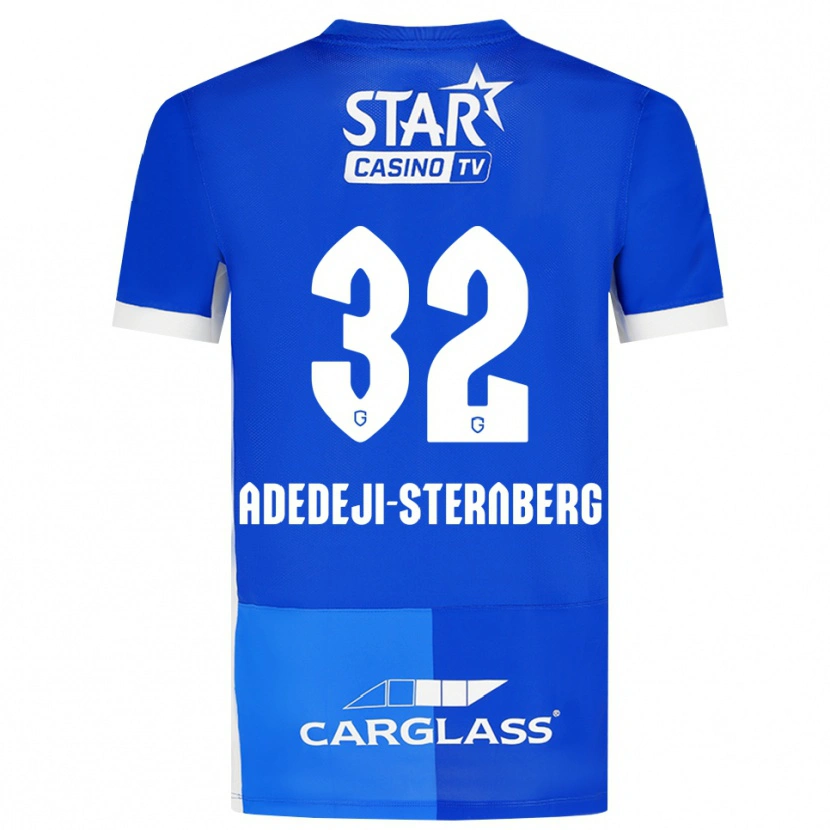 Danxen Kinderen Noah Adedeji-Sternberg #32 Mediumblauw Koninklijkblauw Wit Thuisshirt Thuistenue 2026/27 T-Shirt