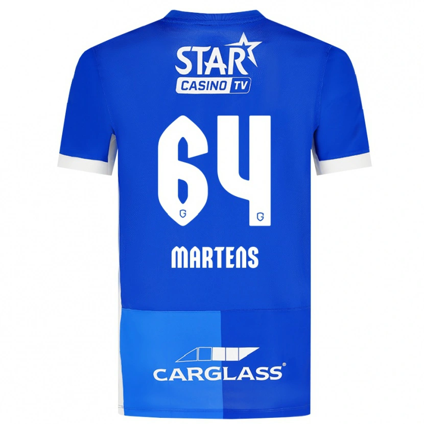 Danxen Kinderen Nolan Martens #64 Mediumblauw Koninklijkblauw Wit Thuisshirt Thuistenue 2026/27 T-Shirt