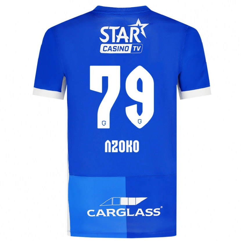 Danxen Kinderen Djoully Nzoko #79 Mediumblauw Koninklijkblauw Wit Thuisshirt Thuistenue 2026/27 T-Shirt