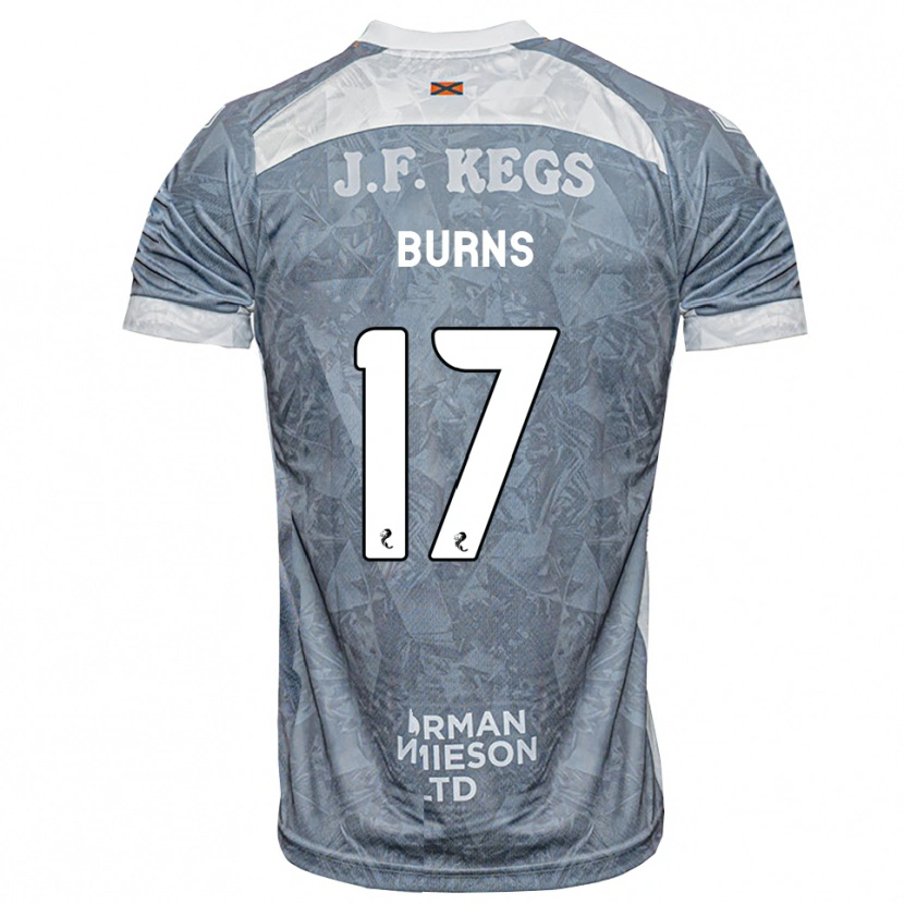 Danxen Kinderen Megan Burns #17 Lichtleigrijs Uitshirt Uittenue 2026/27 T-Shirt