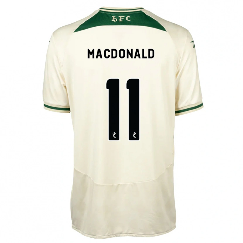 Danxen Kinderen Callum Macdonald #11 Wit Bosgroen Uitshirt Uittenue 2026/27 T-Shirt