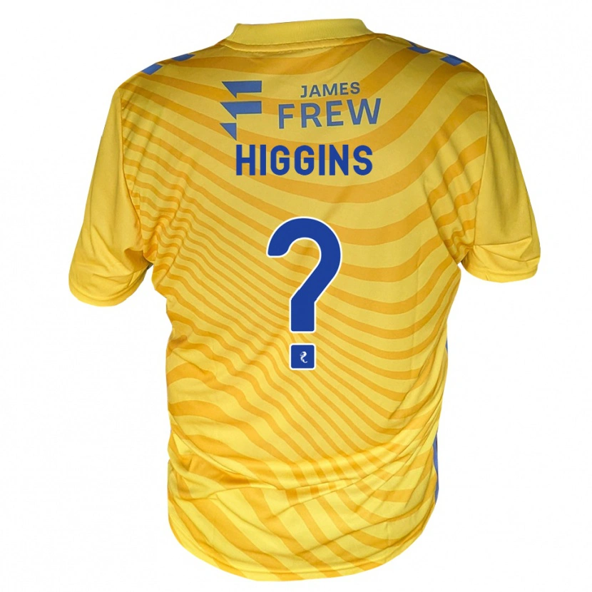 Danxen Kinderen Rhona Higgins #0 Koningsblauw Geel Uitshirt Uittenue 2026/27 T-Shirt