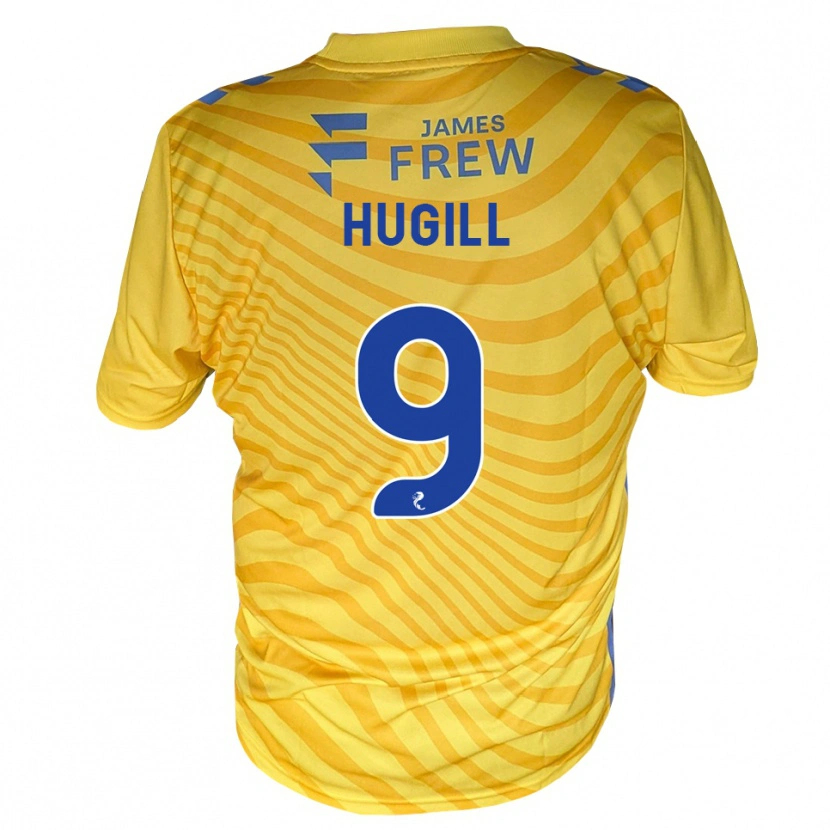 Danxen Kinderen Joe Hugill #9 Koningsblauw Geel Uitshirt Uittenue 2026/27 T-Shirt
