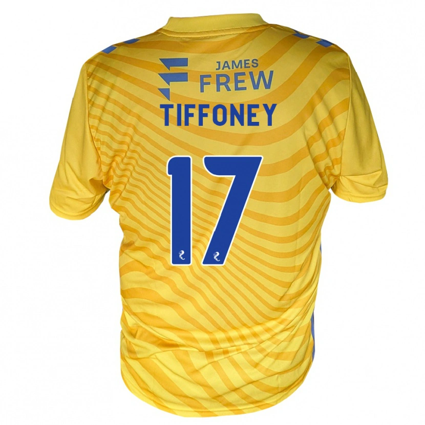 Danxen Kinderen Scott Tiffoney #17 Koningsblauw Geel Uitshirt Uittenue 2026/27 T-Shirt