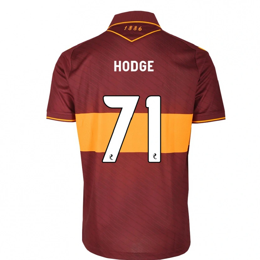 Danxen Kinderen Joe Hodge #71 Oranje Kastanjebruin Uitshirt Uittenue 2026/27 T-Shirt
