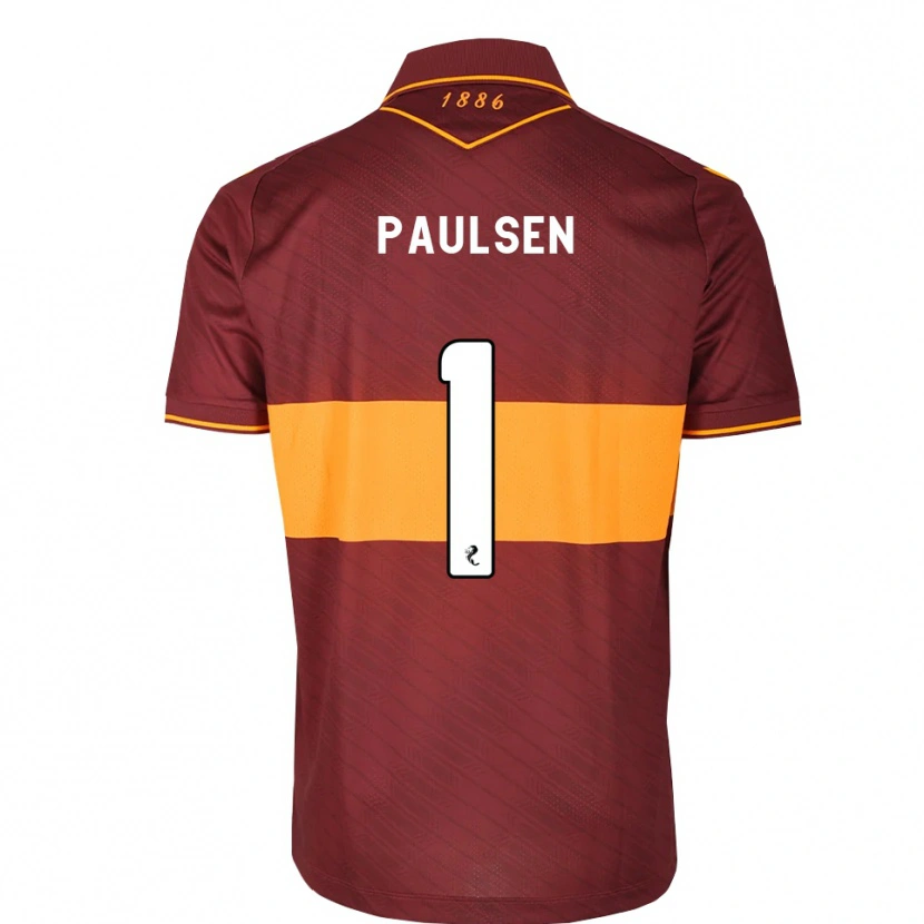 Danxen Kinderen Alex Paulsen #1 Oranje Kastanjebruin Uitshirt Uittenue 2026/27 T-Shirt