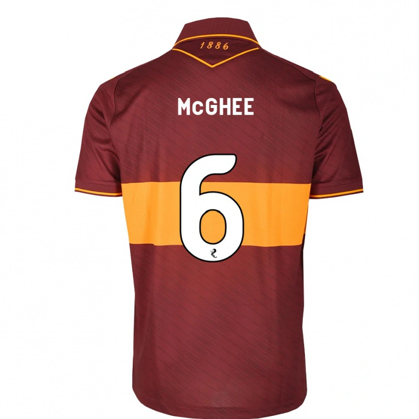 Danxen Kinderen Jordan Mcghee #6 Oranje Kastanjebruin Uitshirt Uittenue 2026/27 T-Shirt