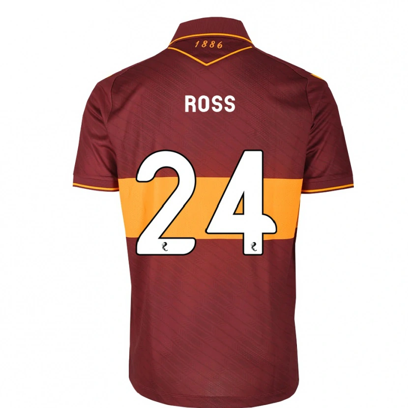 Danxen Kinderen Luca Ross #24 Oranje Kastanjebruin Uitshirt Uittenue 2026/27 T-Shirt