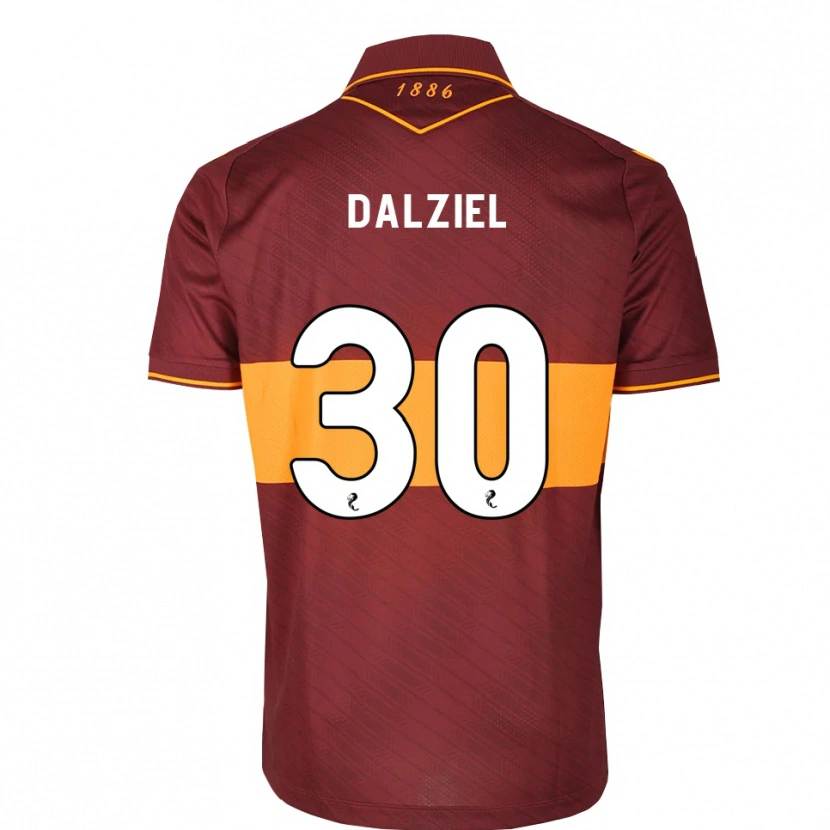 Danxen Kinderen Jack Dalziel #30 Oranje Kastanjebruin Uitshirt Uittenue 2026/27 T-Shirt