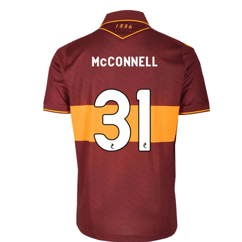 Danxen Kinderen Jack Mcconnell #31 Oranje Kastanjebruin Uitshirt Uittenue 2026/27 T-Shirt