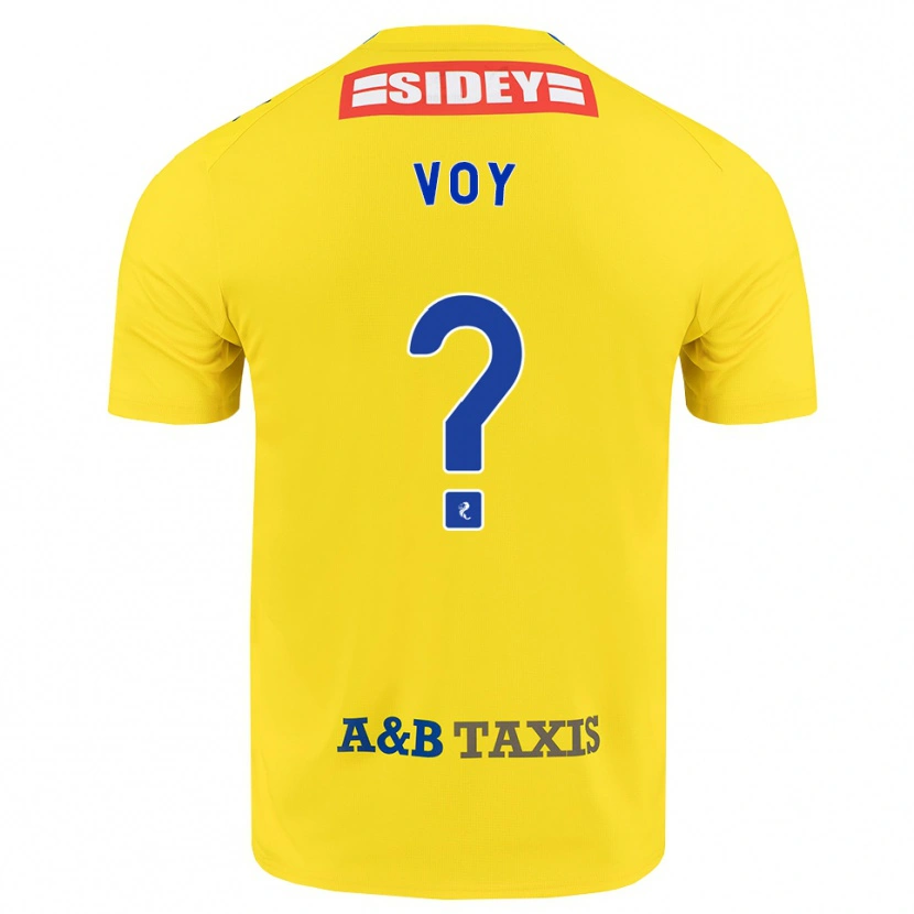 Danxen Kinderen Cole Voy #0 Geel Blauw Zwart Uitshirt Uittenue 2026/27 T-Shirt
