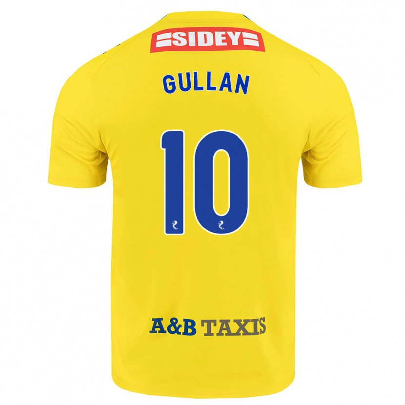 Danxen Kinderen Jamie Gullan #10 Geel Blauw Zwart Uitshirt Uittenue 2026/27 T-Shirt