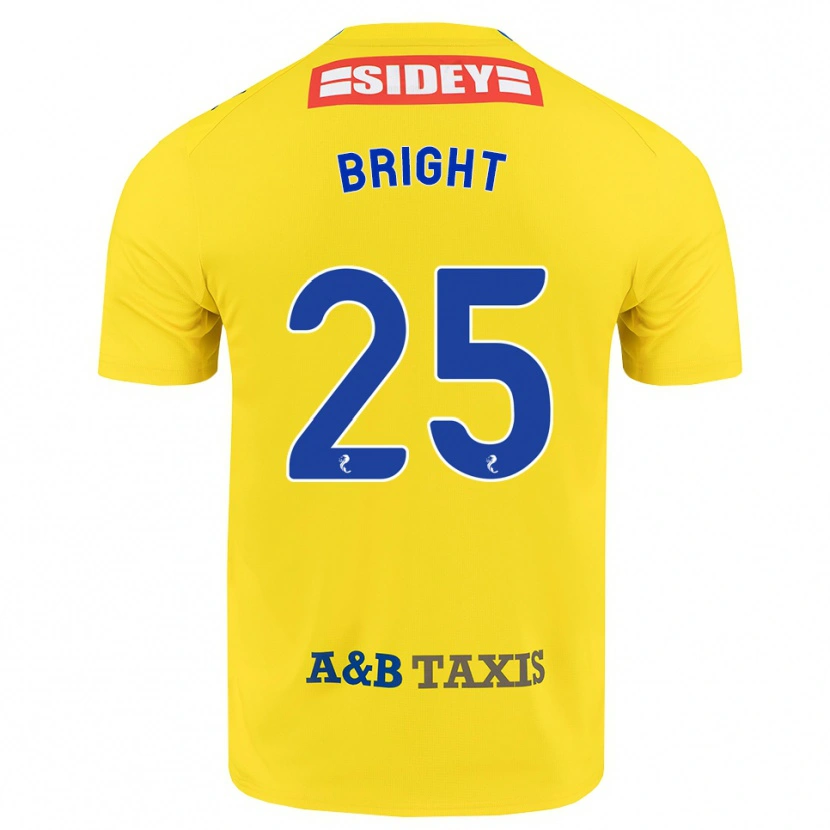 Danxen Kinderen Scott Bright #25 Geel Blauw Zwart Uitshirt Uittenue 2026/27 T-Shirt