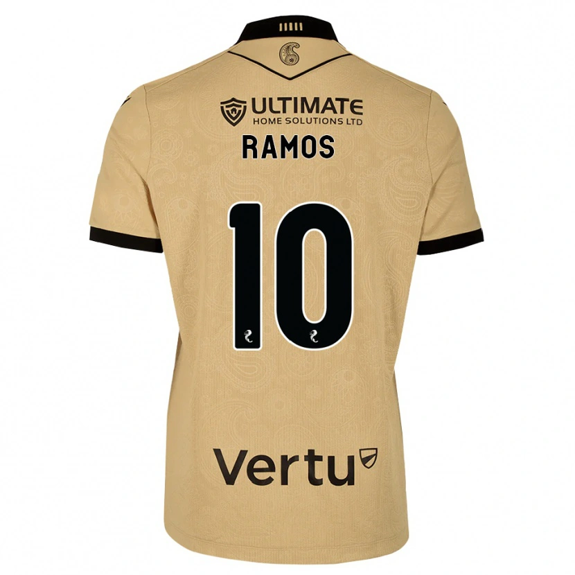 Danxen Kinderen Samuel Ramos #10 Burlywood Zwart Uitshirt Uittenue 2026/27 T-Shirt