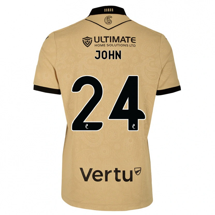 Danxen Kinderen Declan John #24 Burlywood Zwart Uitshirt Uittenue 2026/27 T-Shirt