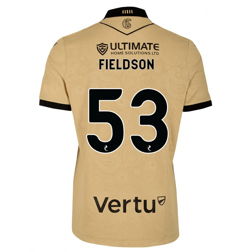 Danxen Kinderen Henry Fieldson #53 Burlywood Zwart Uitshirt Uittenue 2026/27 T-Shirt