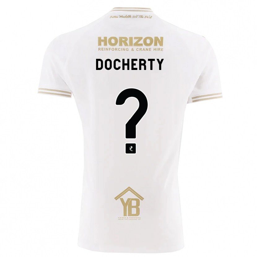 Danxen Kinderen Rachel Docherty #0 Tarwe Wit Uitshirt Uittenue 2026/27 T-Shirt