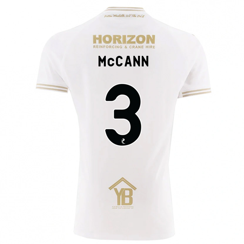 Danxen Kinderen Leon Mccann #3 Tarwe Wit Uitshirt Uittenue 2026/27 T-Shirt